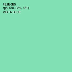 #82E0B5 - Vista Blue Color Image